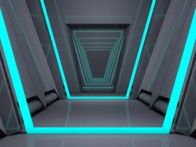 Sci Fi Interior 3D model 84