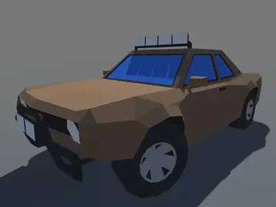 Muscle Car Trophy Truck MOBILE READY Low-poly 3D model