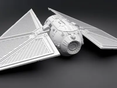 Tie Striker Scale model 3D print model