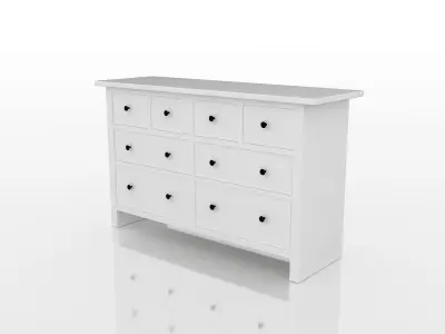 Ikea HEMNES room furniture Free low-poly 3D model