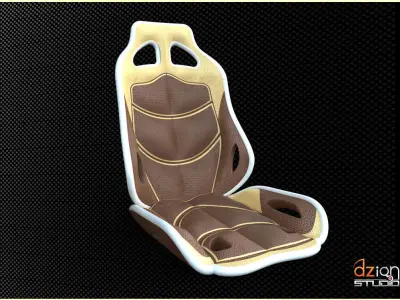 Chair for interior car concept Free 3D model