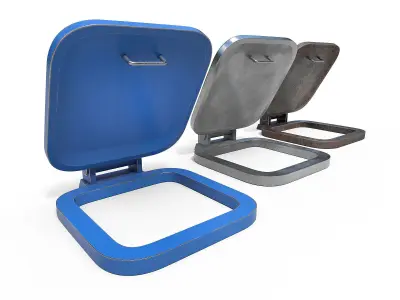 Old Hatch Low-poly 3D model