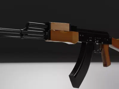 AKM assault rifle 3D model