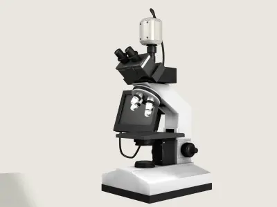 Microscope 3D model get