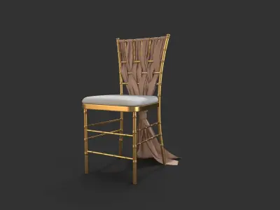 Event Chiavari Chairs Gold 3D model