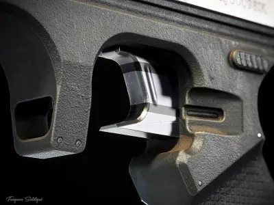 Sci-fi Laser Gun PBR Low-poly 3D model