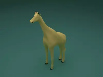 Low Poly Giraffe Low-poly 3D model