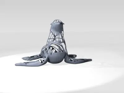 Seal Dust Voronoi 3D model