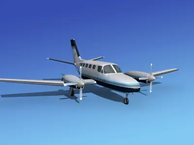 Cessna 441 Conquest II V06 3D model