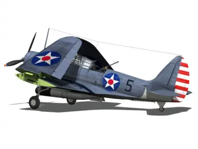 Douglas TDB-1 Devastator 3D model