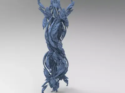 Dantes ivy sculls arch swarm  3D model