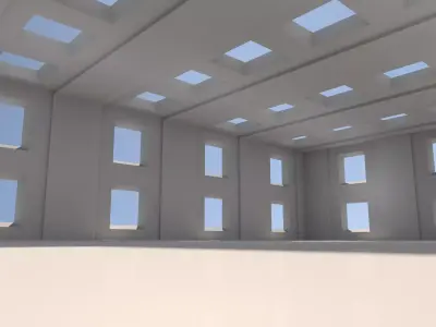 Modern Warehouse 3D model purchase