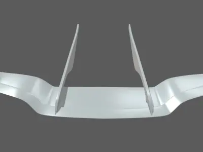 Car Spoiler 02 Low-poly 3D model