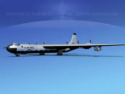 Convair B-36G Peacemaker V06 3D model