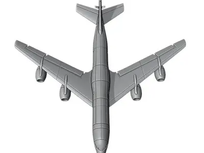 Boeing KC-135 Stratotanker 3D print model