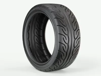 Yokohama Neova Performance Car Tyre 3D model