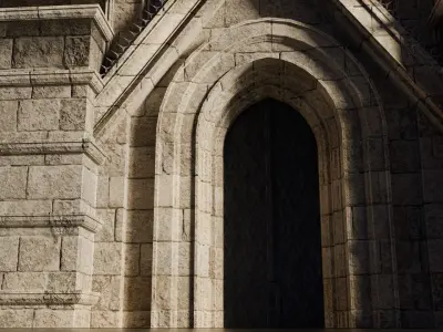 realistic fort  3D model