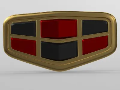 geely emgrand logo 3D model