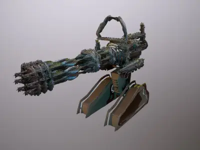 Sci-Fi Turret 3D model