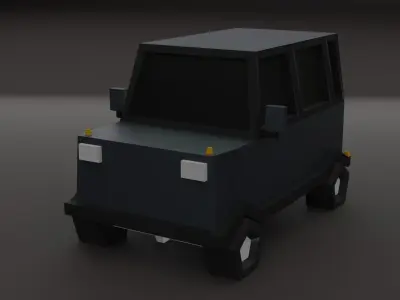 Lowpoly cars  3D model