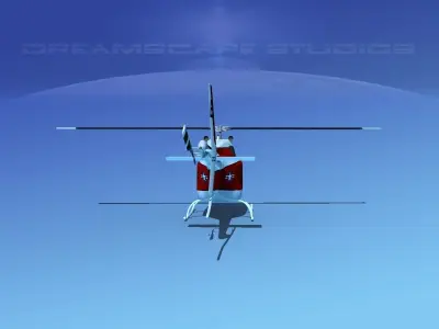 Bell OH-58B US Navy 1 3D model