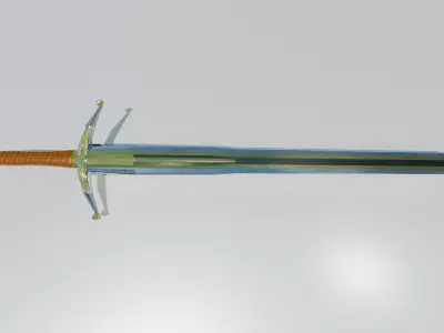 Knight sword 3D model