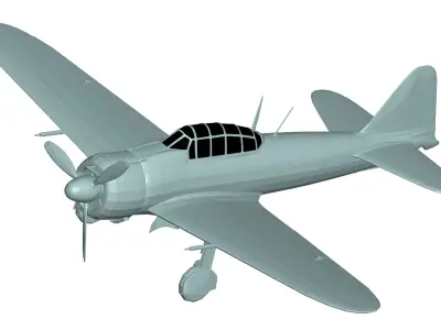 Mitsubishi A6M Zero 3D model