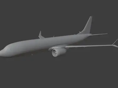 BOEING 737 MAX 8 READY FOR 3D PRINTING 3D print model