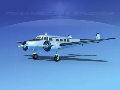 Lockheed L10 Electra Pegase 3D model