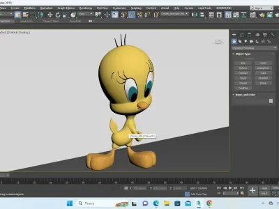 Tweety Bird cake topper - Titti 3D model