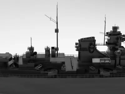 bismarck Battleship 3D model