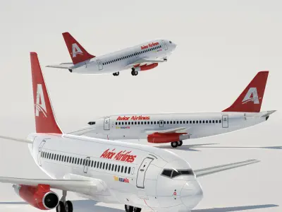 737 200 Collection Eight American Airlines 3D model