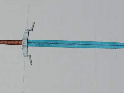 Long Sword Free low-poly 3D model