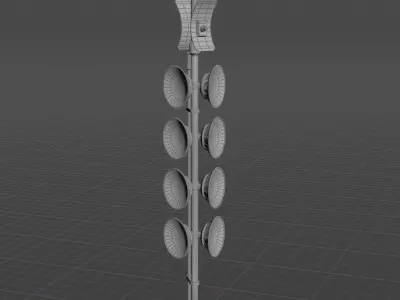 antennas 20 pieces Low-poly 3D model