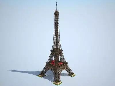 Eiffel Tower High detailed 3D model