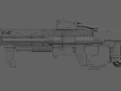 Rifle Sci-Fi 3D model