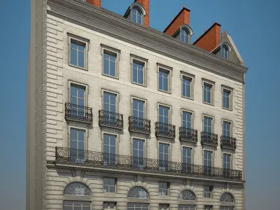 Old Building X 3D model