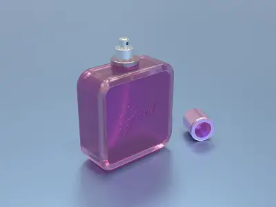Perfume Bottle Low-poly 3D model 3D model