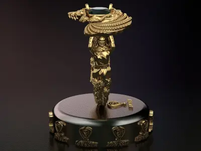 family ring 3D print model