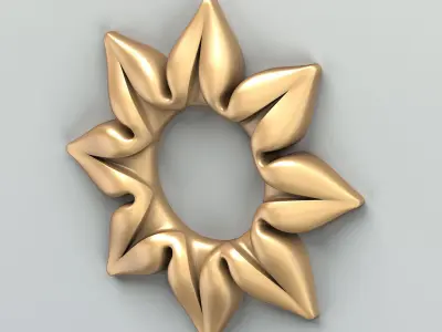Round rosette 031 Free 3D model