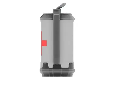 Futuristic Healing Grenade Low-poly 3D model