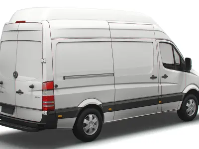 Mercedes Benz Sprinter Cargo Van L2H3 2018 3D model