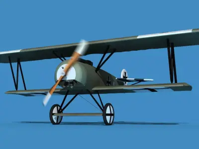 Fokker D-VI V11 3D model