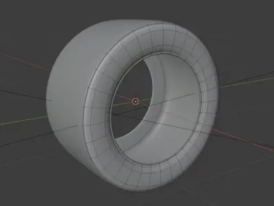 Michelin Tire - Slick Tire Low-poly 3D model