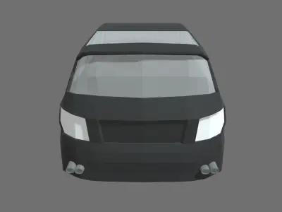 Low Poly Car 02 Low-poly 3D model