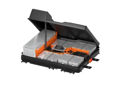  Nissan Leaf battery cell lithium-ion battery 3D model