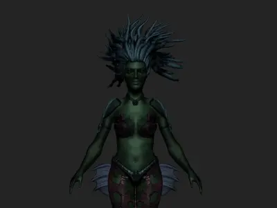 Mermaid 3D model