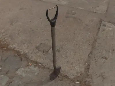 Shovel -- PBR -- Game Ready Asset Free low-poly 3D model