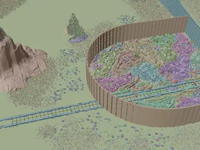 Attack on Titan Shiganshina District Low-poly 3D model