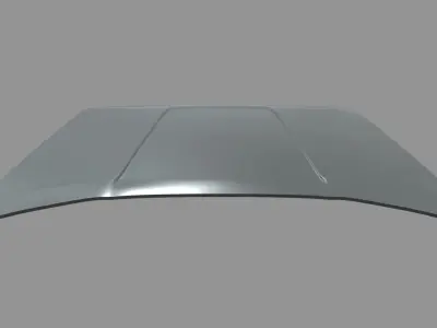 Car Bonnet 07 Low-poly 3D model